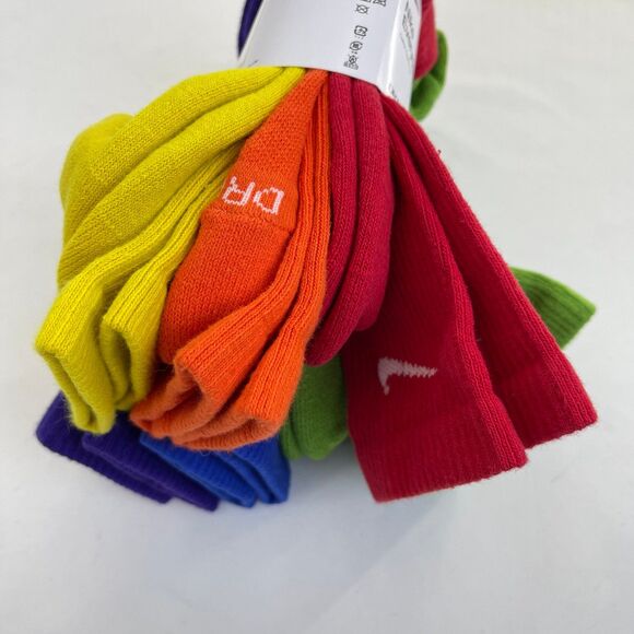 Nike Mens Everyday Performance Training PLUS Crew Socks 6 Pairs DRI-FIT SZ 8-12 - Picture 8 of 11